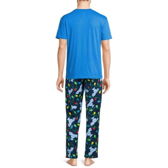 Christmas Vacation Men’s Graphic T-Shirt and Pants Sleepwear Set, 2-Piece - Picture 3 of 4